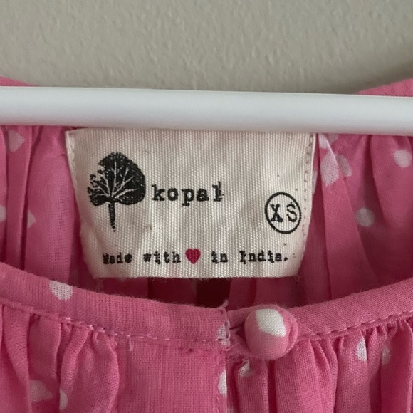 ANTHROPOLOGIE KOPAL Luma Peasant Blouse Pink - Picture 5 of 6